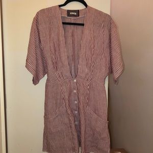 Reformation Plunge Neck Dress